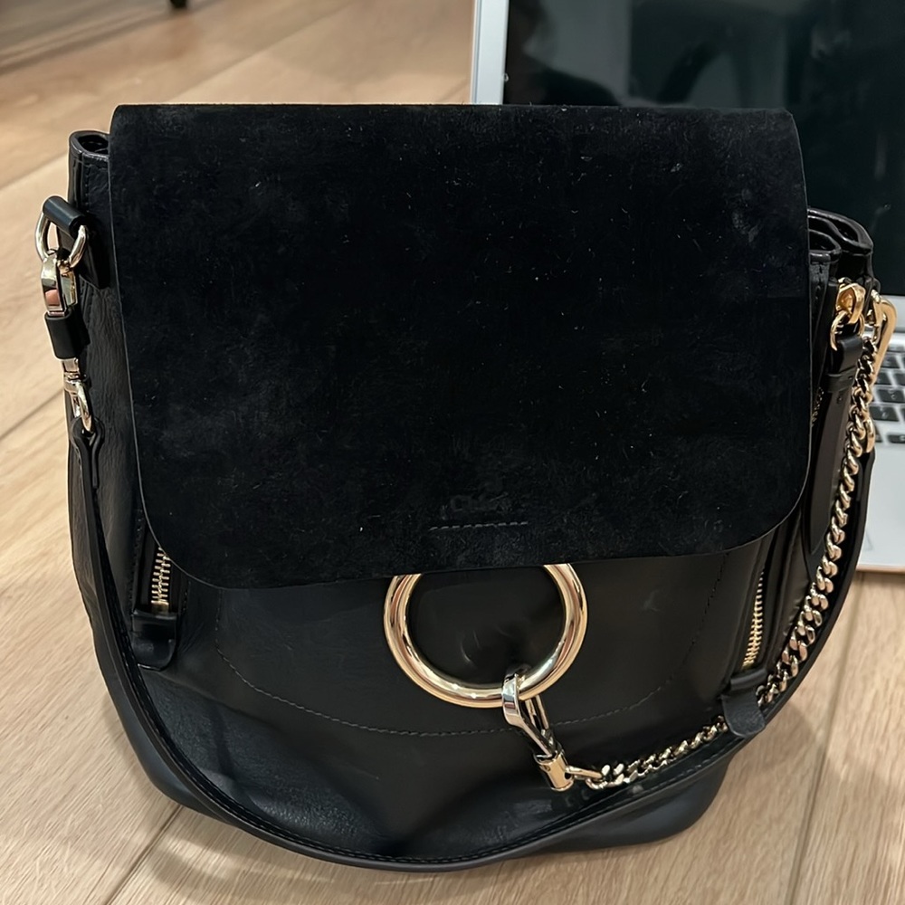 Chloe
Faye Medium Suede & Leather Backpack like new